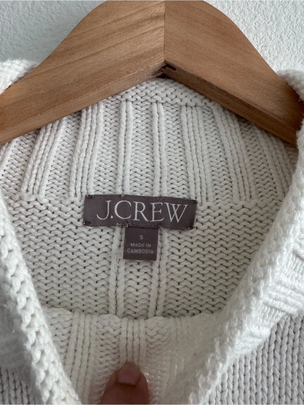 J Crew 2025 Rollneck Sweater In Ivory Size S